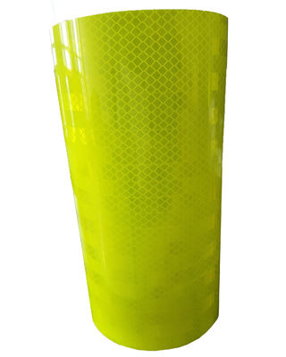 ПЭТ Призматический отражающий лист Пленка Виниловый дорожный прокат Безопасность высокой видимости Наклейка Retro желтый зеленый Цвет