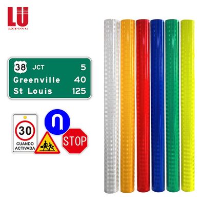Custom Self Adhesive EGP Engineer Grade Acrylic Prismatic Reflective Sheeting Film Vinyl Sheets Roll for Road Traffic Signs