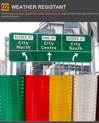 ASTM D4956 Type IV High Intensity Prismatic Reflective Sheeting HIP Micro Prismatic Reflective Film for Road Safety Signs