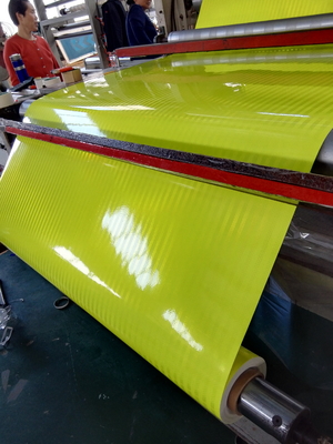 Flourescent Yellow Green Lime Prismatic Reflective Sheeting For Trafic Signs