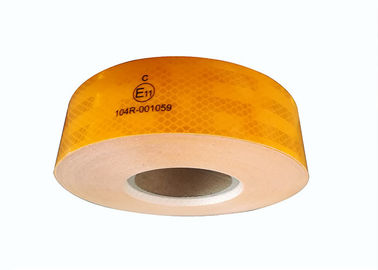 Industrial White Safety Reflective Tape For Trailers Road Warning Signs In Reflective Material