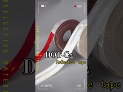 Клейкая водонепроницаемая ретро-грузовик DOT C2 Красно-белая отражающая лента для безопасности дорожного движения